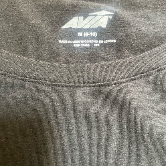 Avia‎ Women's Short Sleeve Oversize Tee T-Shirt Black Soot NWT Loose Fit - Picture 8 of 16